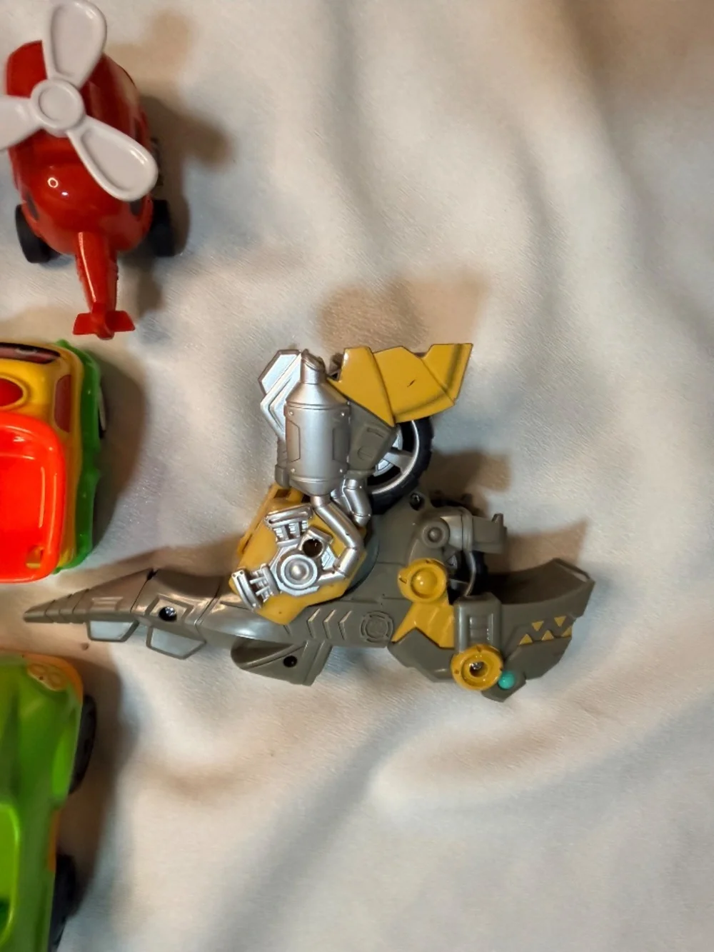 Mixed Toy Vehicle Lot 17 Cars Trucks Motorcycle Helicopter Kids Toys Used